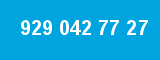 929 042 77 27 929 042 77 27